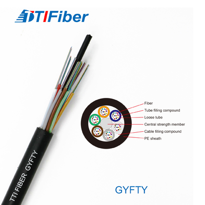 Anten Ftth Frp Gyfty 2 4 8 12 24 Çekirdek G652d Fiber Optik Kablo Tek Modlu