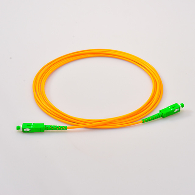 Jumper Sarı Fiber Optik Yama Kablosu SC/LC/ST UPC Lehçe Tekli Mod