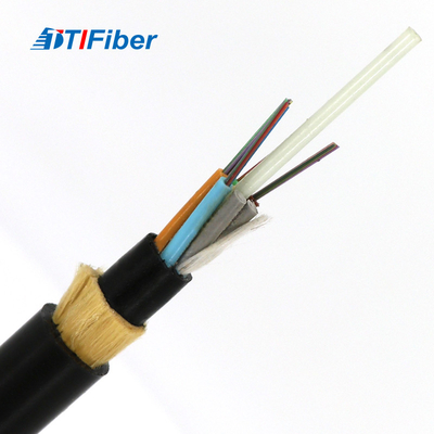 Dış Mekan Tamamen Dielektrik kendinden destekli 24 48 72 144 çekirdekli ADSS Anten için Fiber Optik Kablo