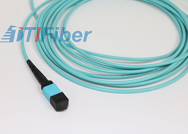 Telekom Ağı için 12 Çekirdekli OM3 OM4 MPO Çok Modlu Fiber Patch Kablo