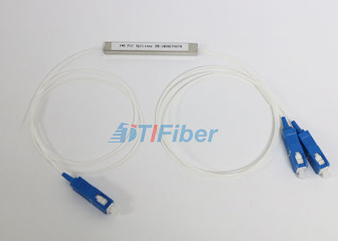 1X2 Çelik Boru Tipi PLC Fiber Optik Kablo Ayırıcı, SC / PC Konnektörlü