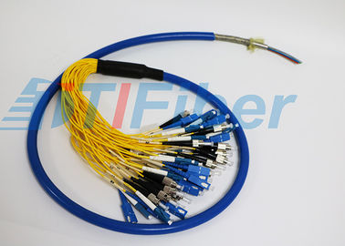 ST LC FC SC Zırh Fiber Optik Pigtail Multimode Fiber Patch Panel Ve Fiber Adaptör İçin