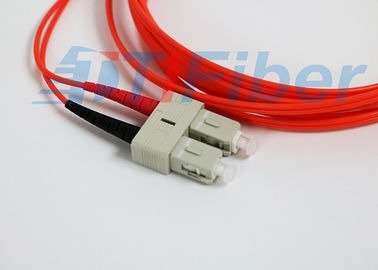SC / UPC&amp;#39;den LC / UPC&amp;#39;ye G657A kablo ile Çift Yönlü Fiber Optik Yama Kablosu modu koşullandırma