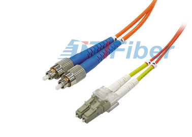 FC / PC&amp;#39;den LC / PC&amp;#39;ye OM3 modlu fiber patch kablosu, Çift yönlü dupleks patch kablosu