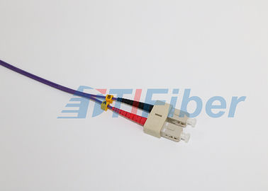 50/125 mm fiber yama kabloları, çok modlu yama kablosu ST / UPC&amp;#39;den SC / UPC&amp;#39;ye