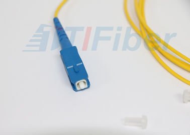 FTTH Ağı için SC / UPC Simplex fiber yama kablosu tek modlu, Özelleştirilmiş Uzunluk