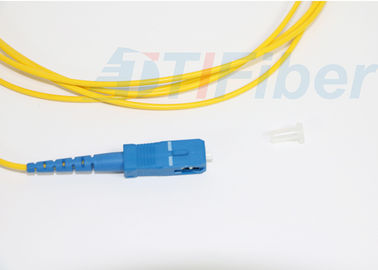 FTTH Ağı için SC / UPC Simplex fiber yama kablosu tek modlu, Özelleştirilmiş Uzunluk