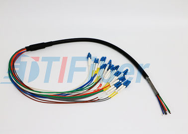 Yama Paneli için 12 Çekirdek FTTX Fiber Optik Pigtail, lc pigtail mod