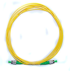G657A1 / A2 Sarı Fiber Optik Yama Kablosu Tek modlu kablolar ABS Malzemesi