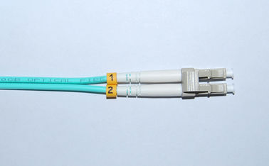 İletişim için LC / PC Aqua Çok Modlu OM3 Optik Fiber bağlantı kablosu