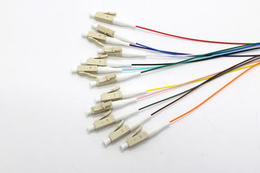Açık Pigtail Fiber Optik Kablo 12 Çekirdek LC / APC Konektörü Özelleştirilmiş Uzunluk