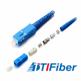 FTTH Ağı için Plastik Malzeme Fiber Optik Kablo Konnektörleri SC UPC SM MM Tipi
