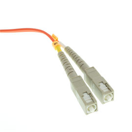 SC Çift Yönlü Fiber Optik Yama Kablosu PVC LSZH OFNR OFNP Tipi Yüksek İade Kaybı