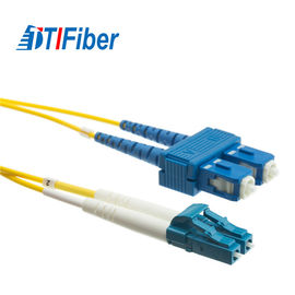 LC To SC Fiber Patch Kablo Tek Modlu Dubleks 3m 9.84ft 9 / 125um OS1 ROHS Onay