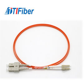 SC LC Fiber Optik Kablo Patch Kablosu MM 62.5 OM1 Çeşitli Fiber Tipleri PVC LSZH