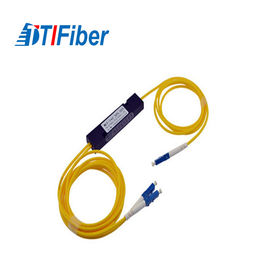 FBT 1X2 2x2 Fiber Optik Bölücü PLC 1310 / 1550nm FTTX Sistemi Için 0.9mm ABS Tipi