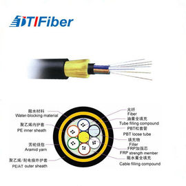 Tek Modlu Fiber Optik Kablo 12 48 96 Core Adss Yüksek Fiber Yoğunluğu PE / HDPE Kılıf