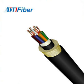 Tek Modlu Fiber Optik Kablo 12 48 96 Core Adss Yüksek Fiber Yoğunluğu PE / HDPE Kılıf