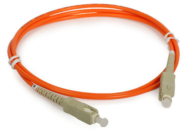 SC / FC / LC Çok Modlu Çift Yönlü Fiber Bağlantı Kablosu, Turuncu renkli kablo ile
