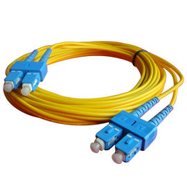 Telekomünikasyon SC UPC / APC Parlatma ile Çift Yönlü fiber optik patch kablosu