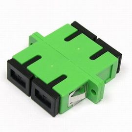 Yeşil Singlemode SC APC LAN, Düşük Ekleme Kaybı için fiber optik kablo adaptörü