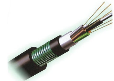 Oluklu Çelik Zırhlı Bant ile Açık GYTA53 Fiber Optik Kablo