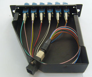 12 adet LC konnektörleri SC Dubleks 3U MPO Yama Paneli için MPO Casstte