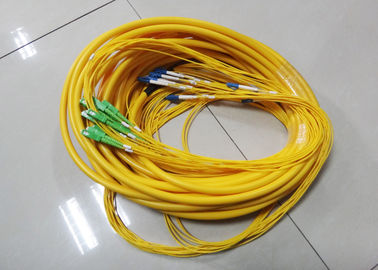 SC konnektörü ile 12 çekirdekli, 24 çekirdekli Kapalı Fiber Optik Yama Kablosu