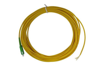SM Sarı Fiber Optik Kablo ile optik erişim ağı SC APC Simplex Fiber Pigtail