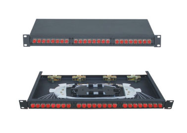 24port FC kayabilir Fiber Optik Terminal Kutusu, SC Adaptörü için Fiber Patch Panel