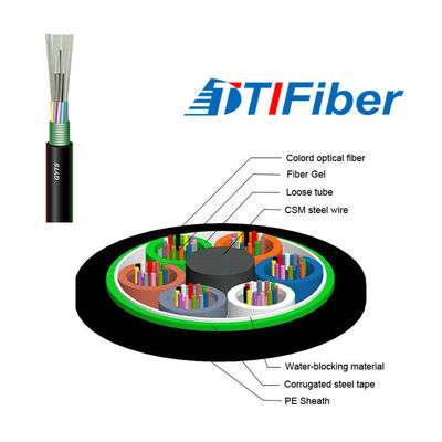 Telekomünikasyon için Tek Modlu Zırhlı GYTS Fiber Optik Kablo