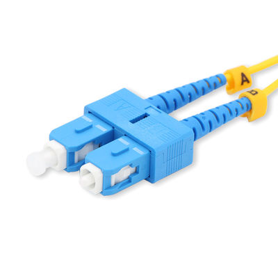 Dubleks SC UPC Fiber Optik Yama Kablosu Tek Mod Düşük Ekleme kaybı