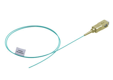 OM3 / OM4 Fiber Optik Kablo Kurşun için Aqua Fiber Optik Pigtail