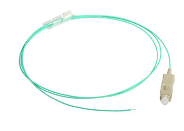 OM3 / OM4 Fiber Optik Kablo Kurşun için Aqua Fiber Optik Pigtail