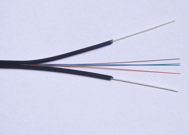 Çelik Tel / FRP Mukavemet Üyesi ile Tek modlu FTTH Bırak Fiber Optik Kablo