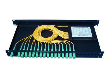 Raf Montajlı Fiber Terminal Kutusu için 1 * 16 fiber optik kablo ayırıcı