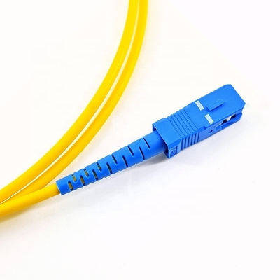 SC PC Tek Modlu Dubleks Fiber Optik Yama Kablosu PVC LSZH Malzemesi