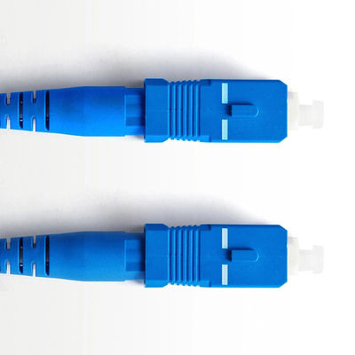 SC PC Tek Modlu Dubleks Fiber Optik Yama Kablosu PVC LSZH Malzemesi