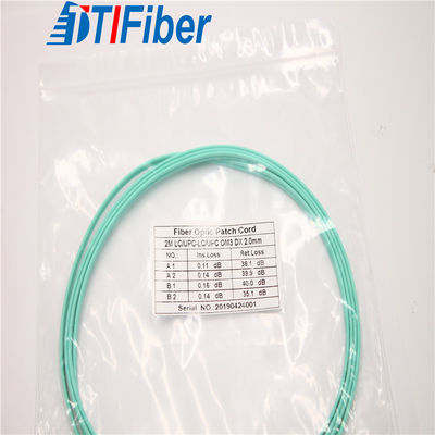 Çift Yönlü Fiber Optik Yama Kabloları Konnektör Tipleri 2.0MM OM3 Çaplı LC / UPC-ST / UPC