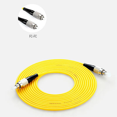 Sarı LSZH Fiber Optik Yama Kablosu Sc Lc UPC APC Sm 1m 5m 10m 15m