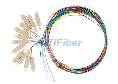 OM1 62.5 / 125 SC Fiber Optik Pigtail, 0.9mm OFNP Fiber Optik Kablo