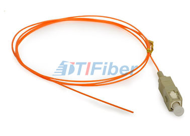 OM1 62.5 / 125 SC Fiber Optik Pigtail, 0.9mm OFNP Fiber Optik Kablo