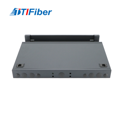 Sc / Fc / St / Lc Raf Montajlı Ekleme Fiber Optik Patch Panel 1U 12 - 24 Çekirdek