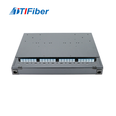 Sc / Fc / St / Lc Raf Montajlı Ekleme Fiber Optik Patch Panel 1U 12 - 24 Çekirdek