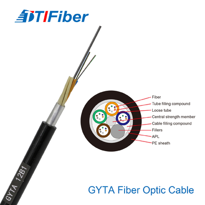 Örgülü Gevşek Fiber Optik Kablo ADSS GYTS GYTC8S GYTA 2 - 144 Çekirdek OEM Sağlar