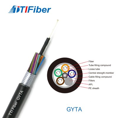 Kanal Anten Uygulaması İçin Açık Gyta Zırhlı Fiber Optik Kablo