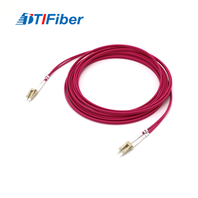 Lc'den Lc'ye Om4 Dubleks Fiber Optik Pigtail Yama Kablosu Hızlı İletim Hızı