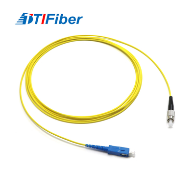 FTTH için Tek Modlu Simplex 2.0mm 3.0mm FC-SC Fiber Optik Yama Kablosu