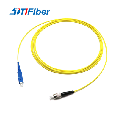 FTTH için Tek Modlu Simplex 2.0mm 3.0mm FC-SC Fiber Optik Yama Kablosu