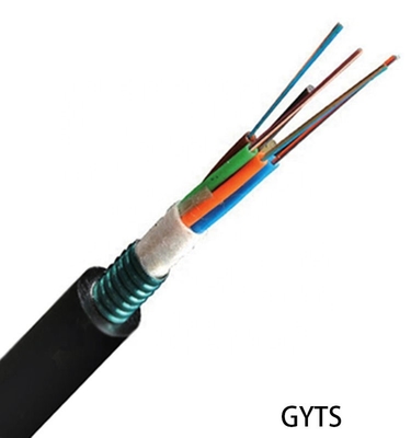 GYTS Çoklu Gevşek Tüp 24 36 48 Çekirdek Fiber Optik Kablo Kanalı Hava Zırhlı